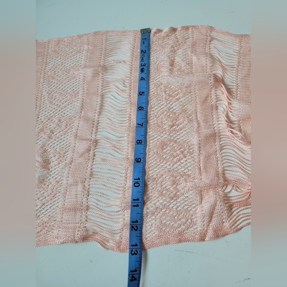 Fringe Hem Fashion Scarf in Pink - Picture 6 of 6